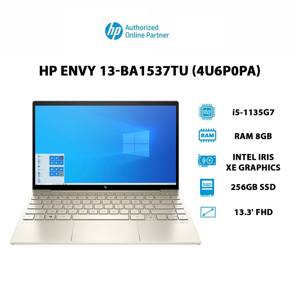 Laptop HP Envy 13-ba1537TU(4U6P0PA)(i5-1135G7 |8GB|256GB|Iris Xe Graphics|13.3' FHD) Hàng chính hãng