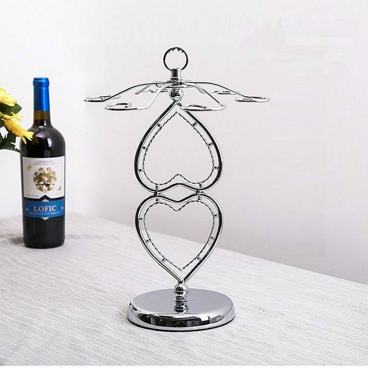 Giá Treo Ly Uống Rượu Vang Cao Cấp Inox 304 Bền Đẹp Để Bàn Trong Gia Đình Mã KT05