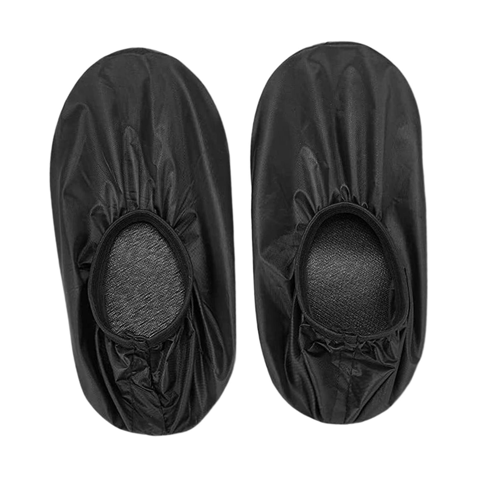 Bowling Shoe Cover 2Pcs Adjustable Portable Overshoes Universal Shoe Protector Durable Thick for Indoor Sports Travel Children Women and Men