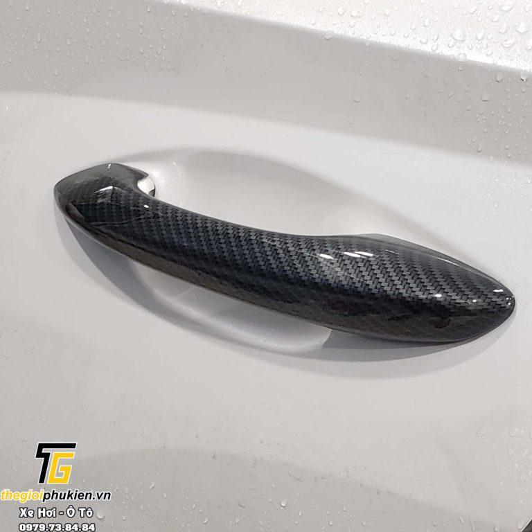 Ốp tay nắm cửa xe Hyundai Tucson 2022 nhựa ABS vân Carbon cao cấp
