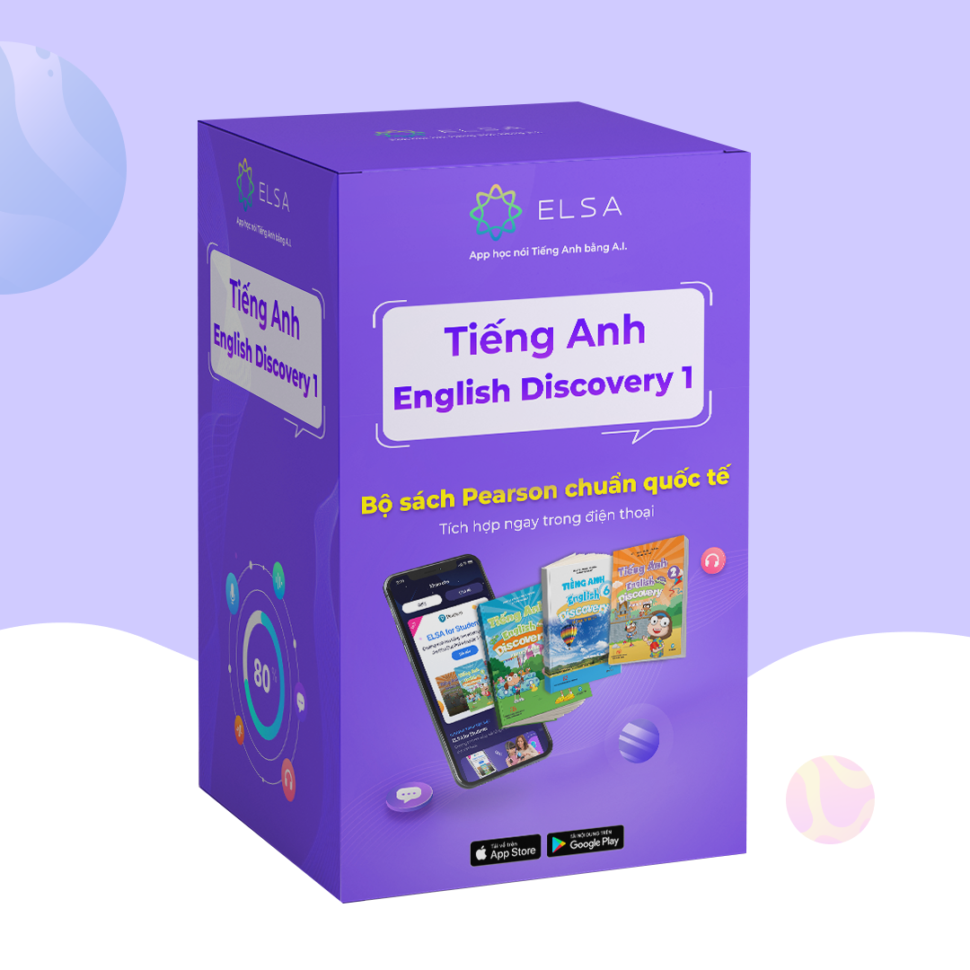 Gói Học Tiếng Anh ELSA for Students Lớp 1 - Dựa Trên Sách English Discovery của NXB Pearson