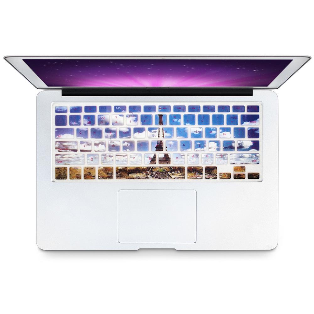 Phong cách mới nhất phù hợp với bộ phim màu bàn phím máy tính xách tay Apple macbook đầy màu sắc hoa văn đầy màu sắc bàn phím phim đầy màu sắc