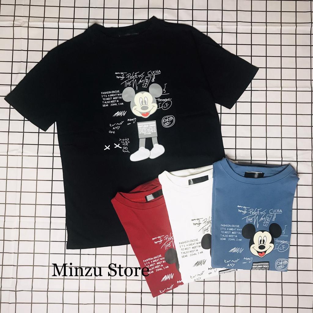 Áo thun tay lỡ Ulzzang Minzu phông Unisex nam nữ chất liệu cotton khô form rộng ATMZ01