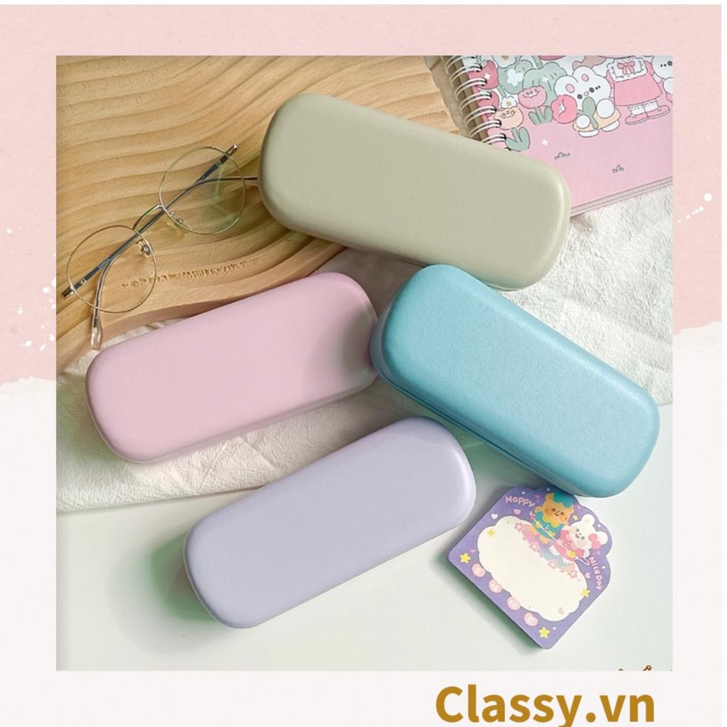 Hộp đựng mắt kính Classy màu trơn, chống sốc, chống trầy xướt PK1263