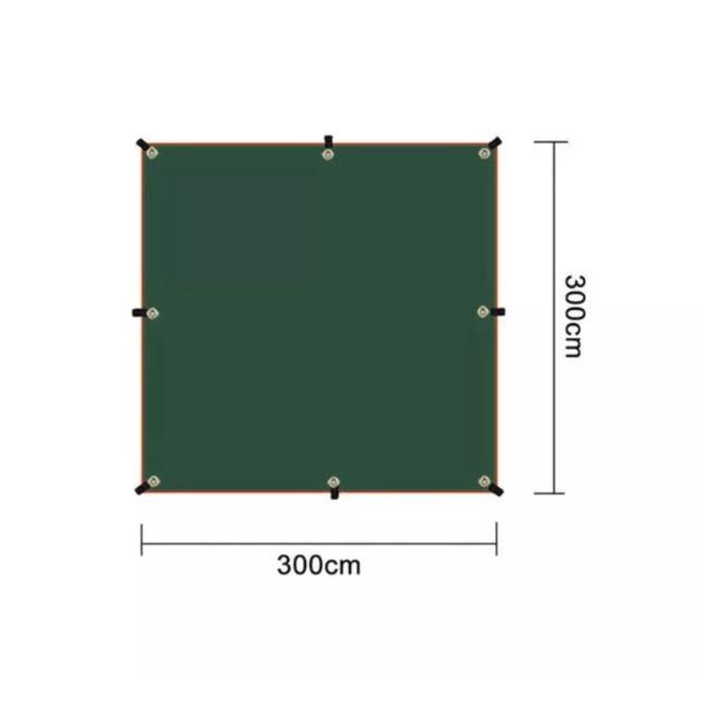 Dù Che Nắng Ngoài Trời Du Lịch Dã Ngoại Oxford 400D 3x3m (full phụ kiện 6 khung + dây cọc)