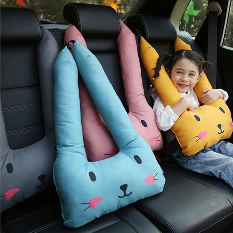 Ghế Ngồi Ô Tô An Toàn Dây Gối Miếng Lót Bảo Vệ Vai Ngủ Gối Ôm Dây Đai Đệm Trẻ Em Xe Gối Hơi Tập Ngồi dây