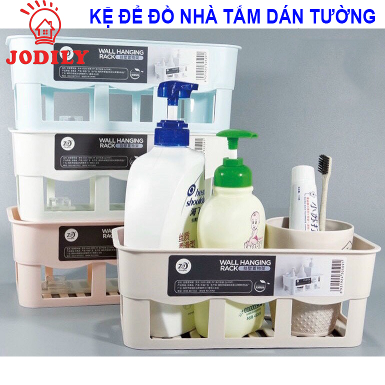 Giá, Kệ Jodily Dán Tường Để Gia Vị Phòng Bếp, Để Dầu Gội Sữa Tắm Nước Rửa Tay Để Đồ Đa Năng