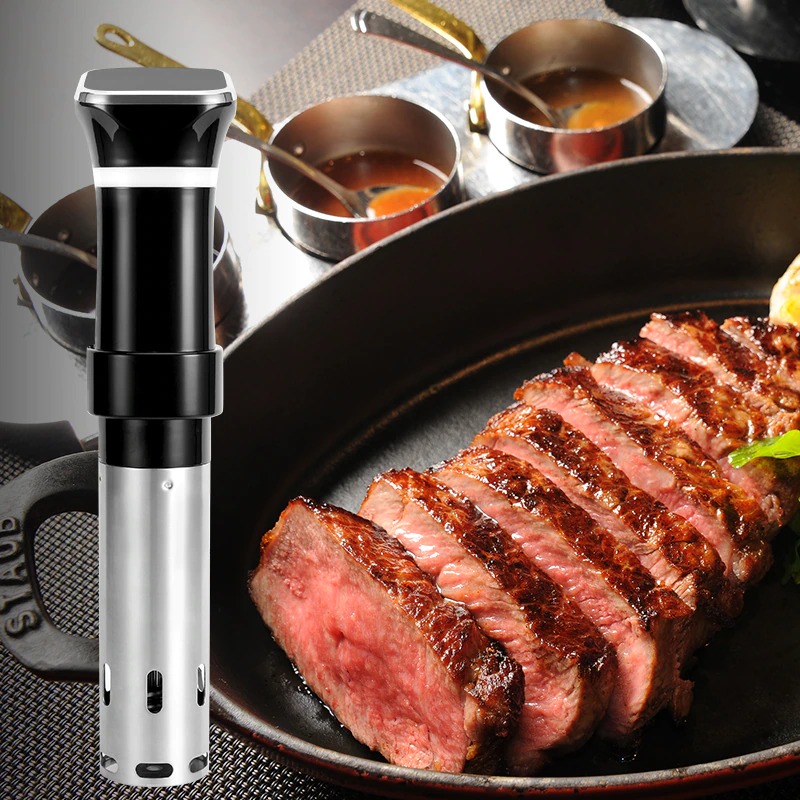 Máy nấu chậm Sous Vide Machine Precision Cooker Cảm ứng LED 1100W chống nước IPX7