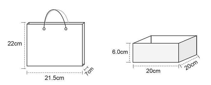 Hộp đựng quà vuông kiểu cổ điển chú Hươu kèm túi Hộp đựng quà vuông kiểu cổ điển chú Hươu kèm túi