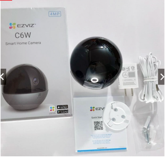 Camera IP Wifi 4MP EZVIZ C6W quay quét 360 độ - Hàng chính hãng