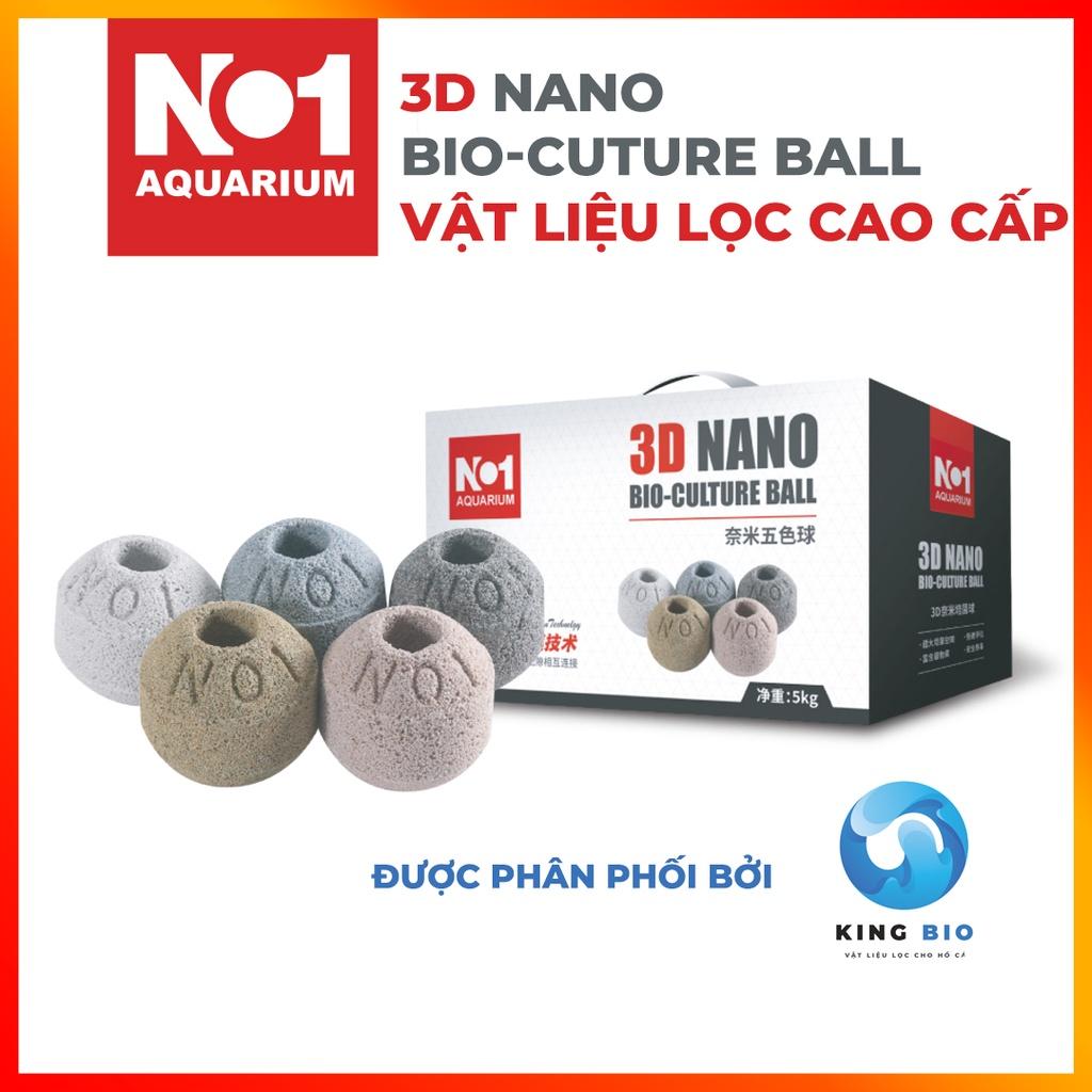 Viên sứ lọc tròn 3D Nano Bio No1 - Vật liêu lọc cao cấp cho hồ cá, bể cá