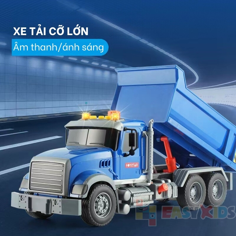 Xe Tải Xe Ben Toystar Đồ Chơi Mô Hình Cỡ Lớn Cho Bé, Đồ Chơi Xe Tải Xe Ben Có Đèn Nhạc