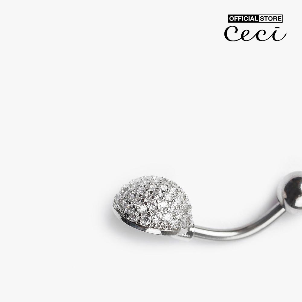 CECI - Khuyên rốn nữ thiết kế bán cầu đính đá thời trang CC16-01000004-27