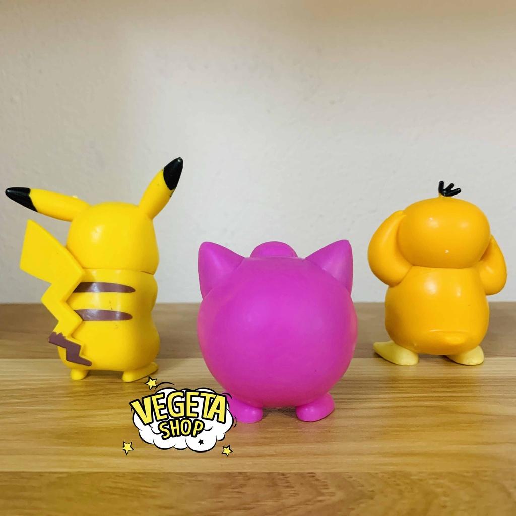 Mô hình Charmander Pikachu Bubasaur Squirtle Psyduck Jigglypuff nguyên bản - Cao 5~8cm