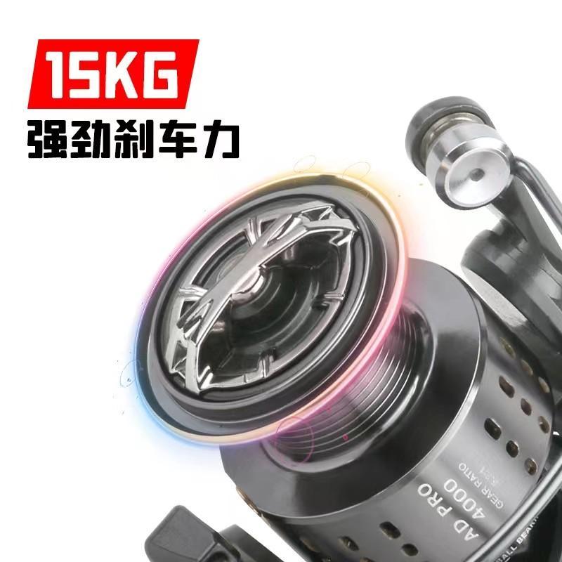 [Tay quay inox] Máy Câu Cá Săn Hàng Deukio AD PRO full kim loại - Sanami Fishing