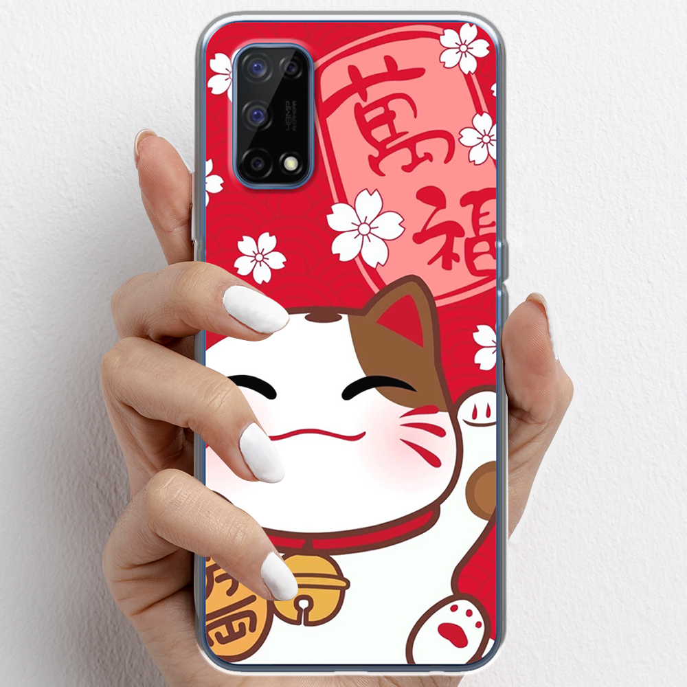 Ốp lưng cho Realme 7 Pro nhựa TPU mẫu Mèo thần tài