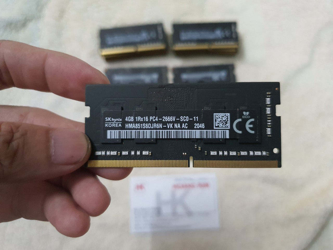 Bộ nhớ Ram máy tính laptop 4GB DDR4 PC4 - 2666v Micron, samsung - Hàng chính hãng