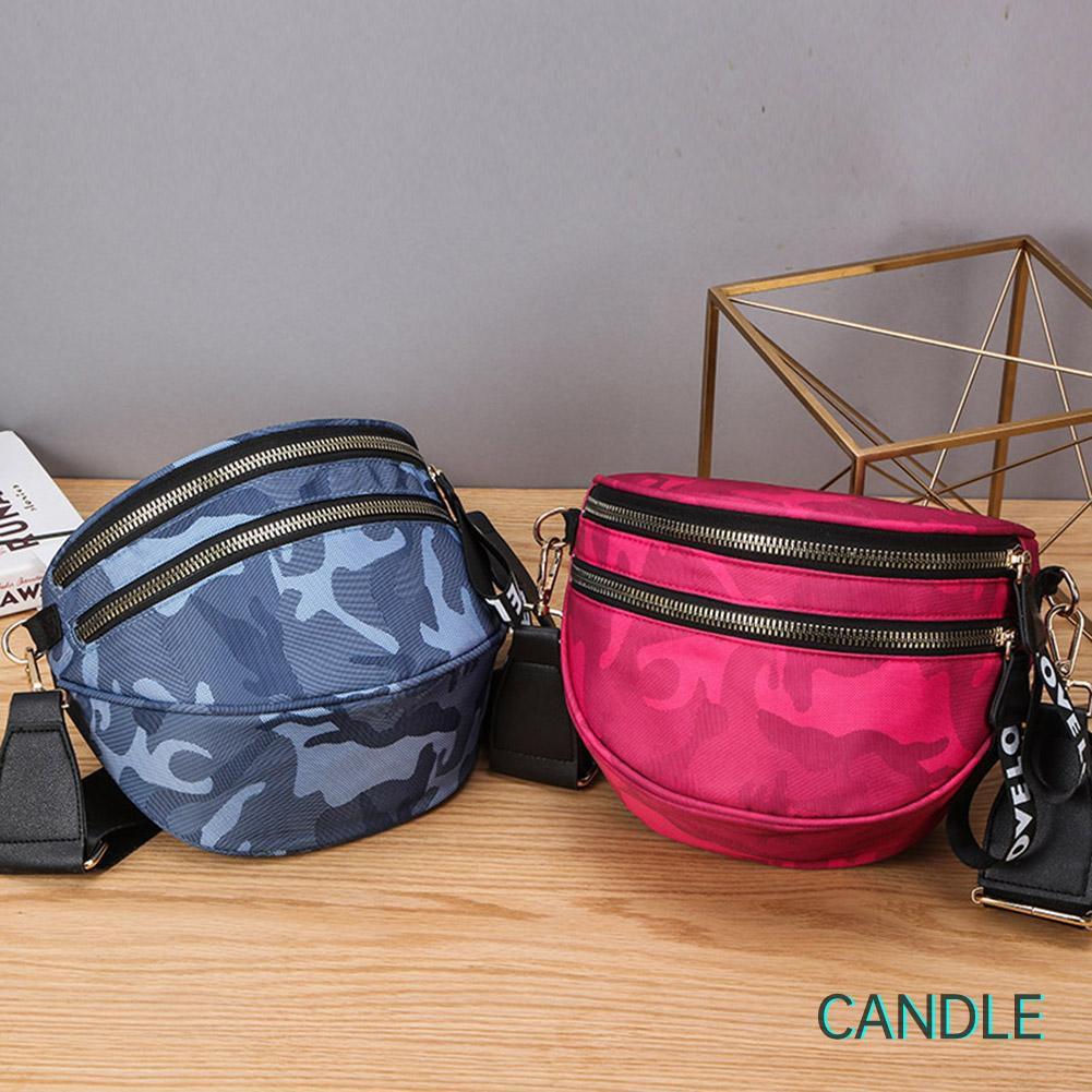 Túi Đeo Chéo Nylon Họa Tiết Rằn Ri Cá Tính Cho Nữ