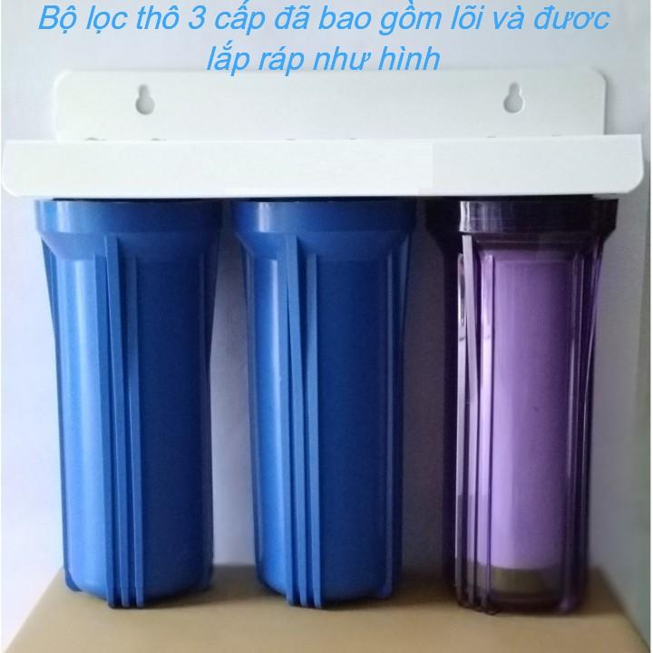 Bộ lọc nước sinh hoạt 3 lõi 10 in