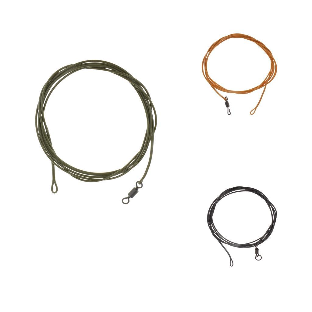 High Tensile Carp Fishing Rig Leader Braided Leader Line Safety Leader 1m 30lb