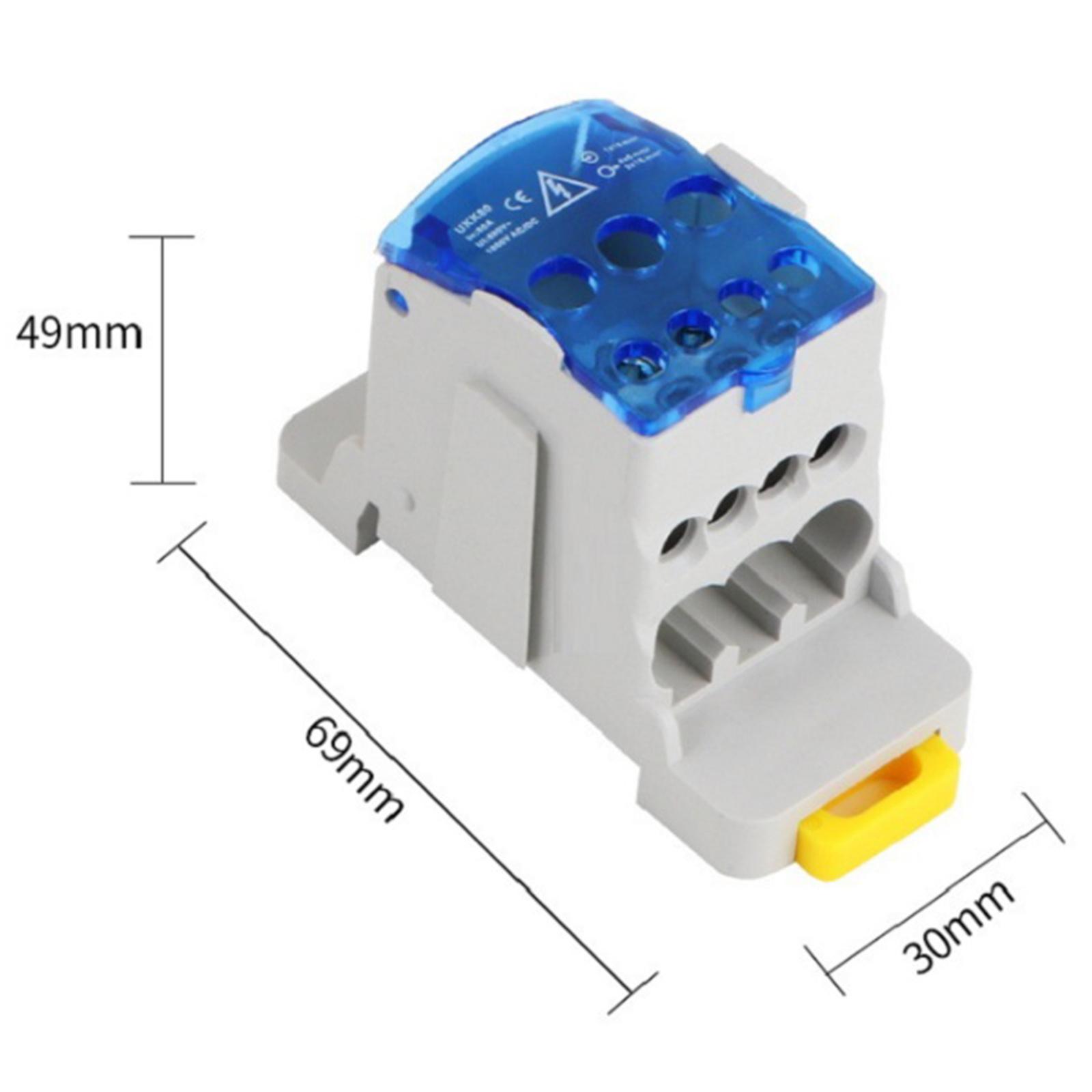 Din Rail Terminal Case Block Distribution Box, Electrical Junction Box for Power Distribution Cabinets