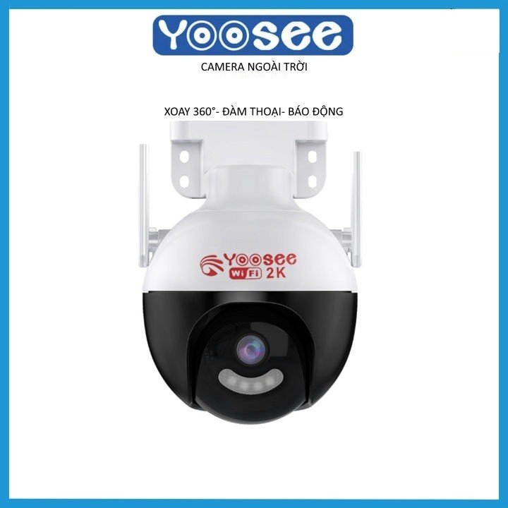Camera IP Yoosee PTZ 2K 4 Led Siêu Nét 2 Râu Hồng Ngoại, Ban Đêm Có Màu Xoay 360 Độ Chống Nước Đàm Thoại 2 Chiều Hàng Chính Hãng