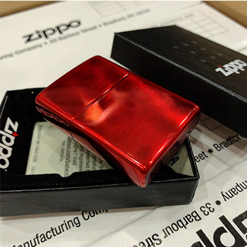 Bật lửa Zippo 88Th Anniversary Asia Red Color Clear Coating – Bản Đỏ Bóng Kỷ Niệm 88 Năm Ra Đời Bật Lửa – ZA-2-147B