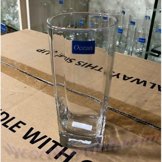 Hộp 6 Ly Thủy Tinh Ocean Vuông Plaza Long Drink 320ml