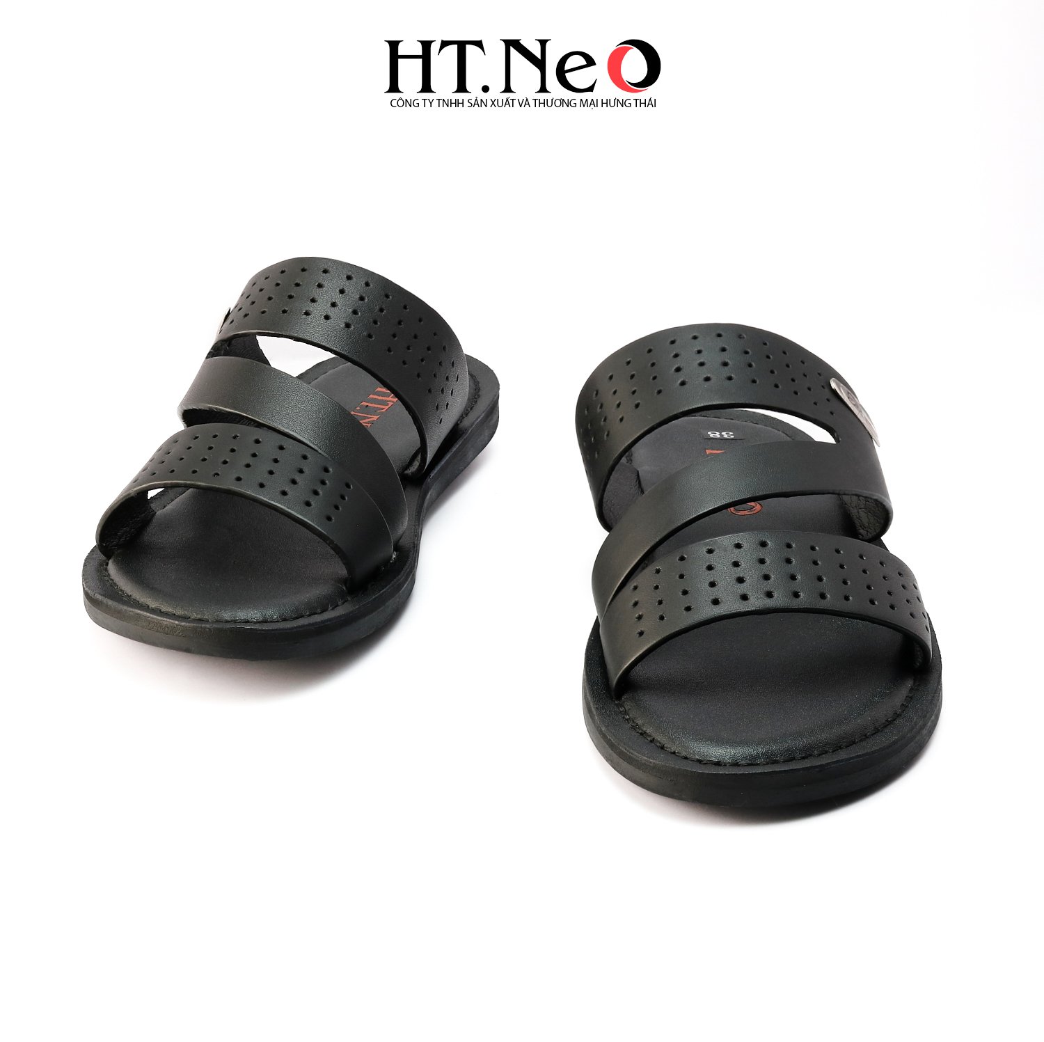 Sandal nam HT.NEO, da cao cấp, thiết kế đơn giản, trẻ trung, da cao cấp, đi êm chân SD134