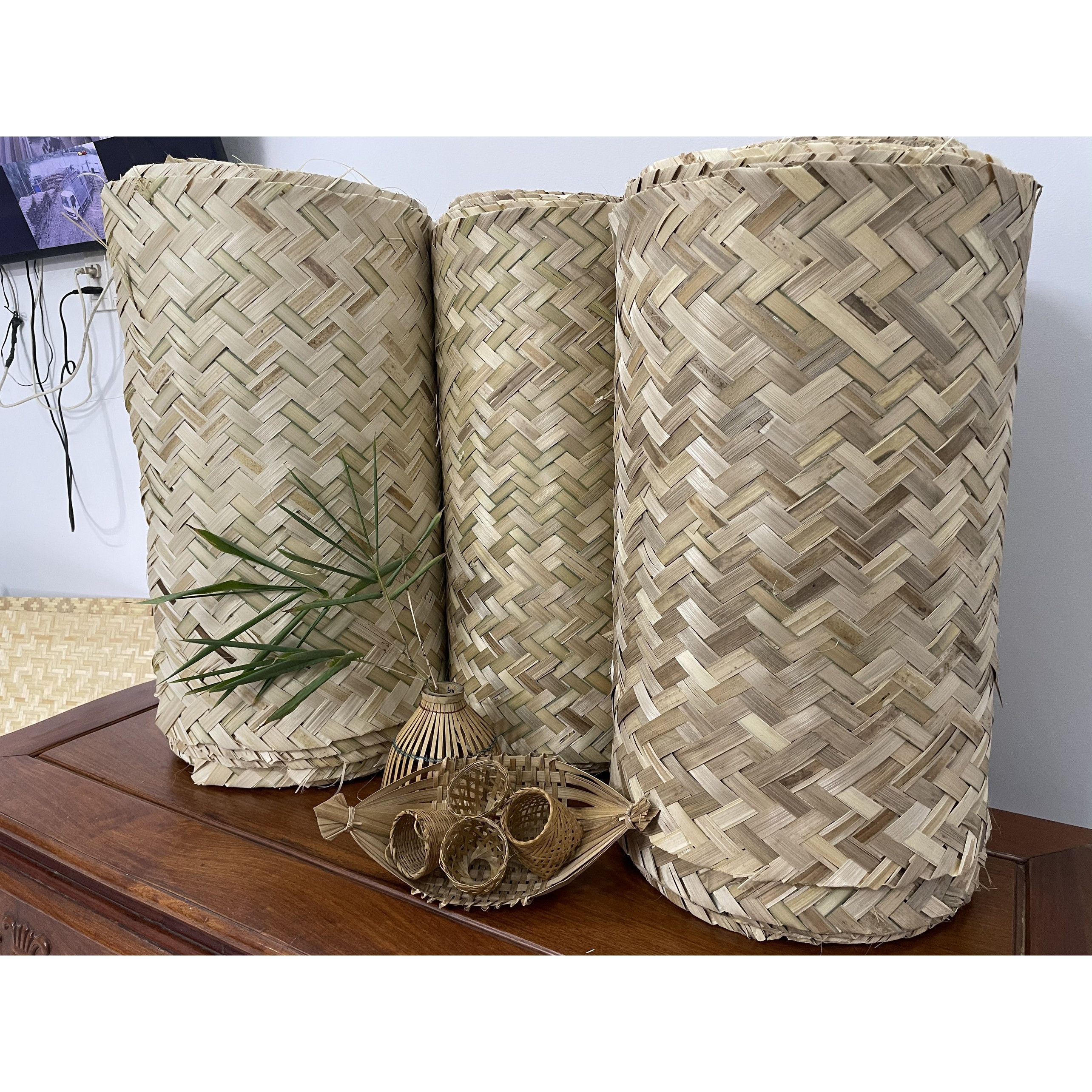 Cót tre ruột: loại cót mộc, cót thô (1 cuộn 10 tấm