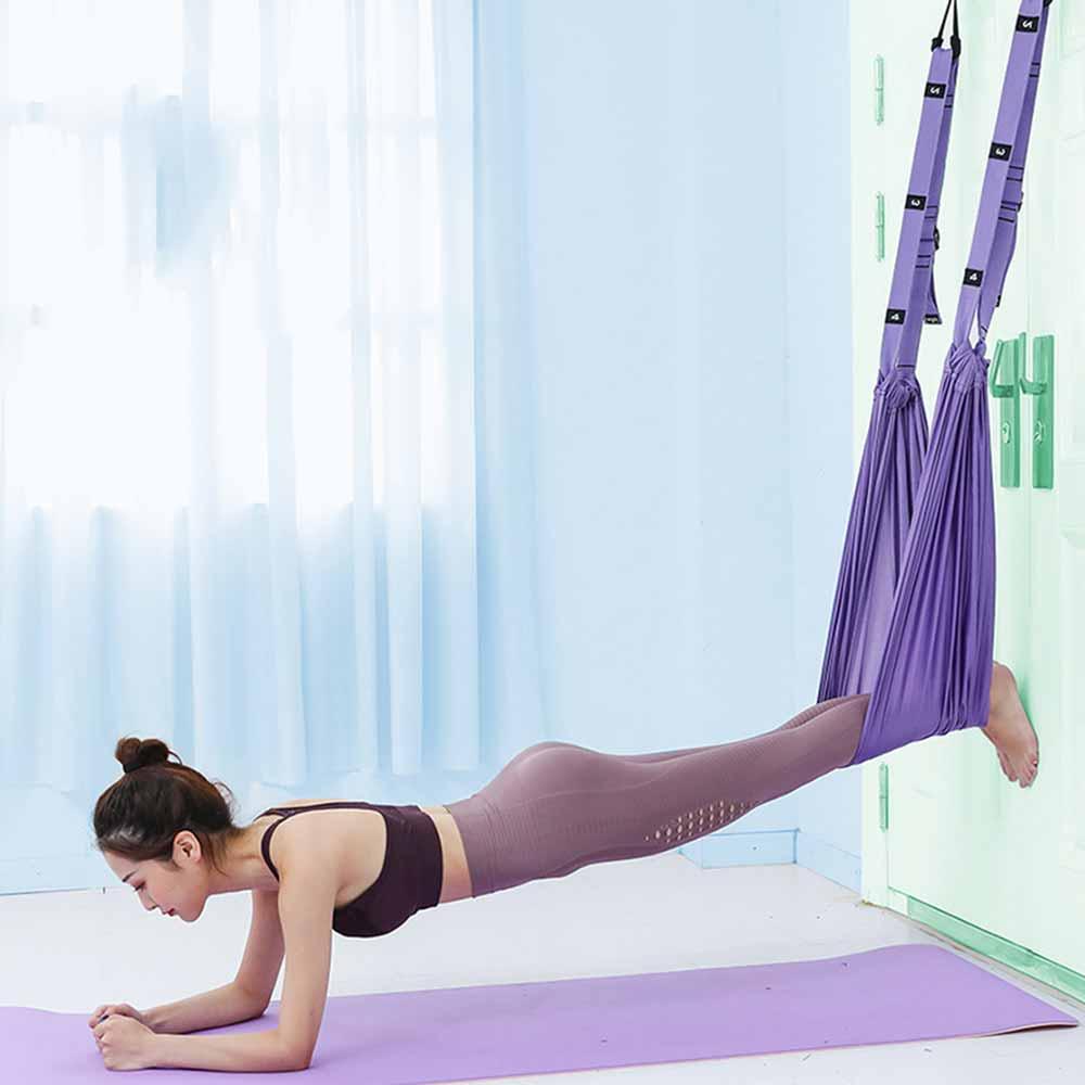 Có Thể Điều Chỉnh Trên Không Tập Yoga Dây Võng Xoay Trải Dài Dính Tường Nghịch Đảo Bài Tập Đa Lớp Đai Tập Yoga Linh Hoạt Huấn Luyện