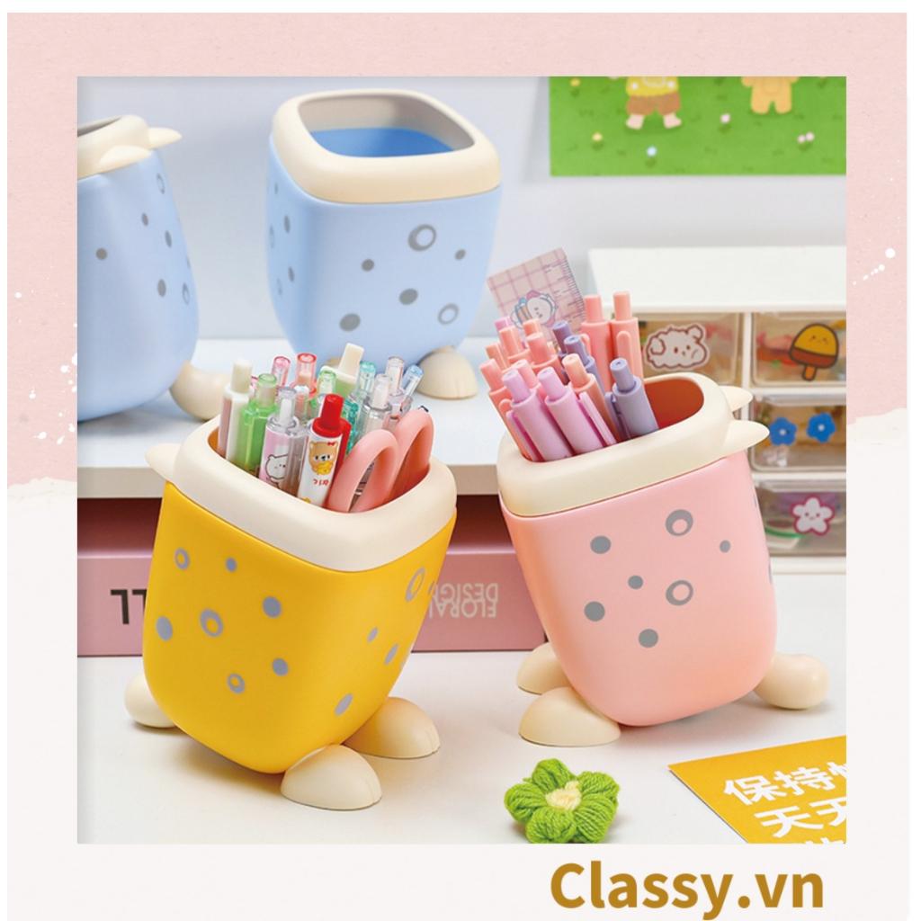 Classy Ống cắm bút để bàn màu pastel chân mèo siêu cute PK1410