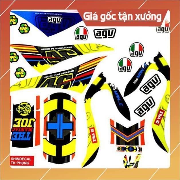 Tem dán nón bảo hiểm fullface