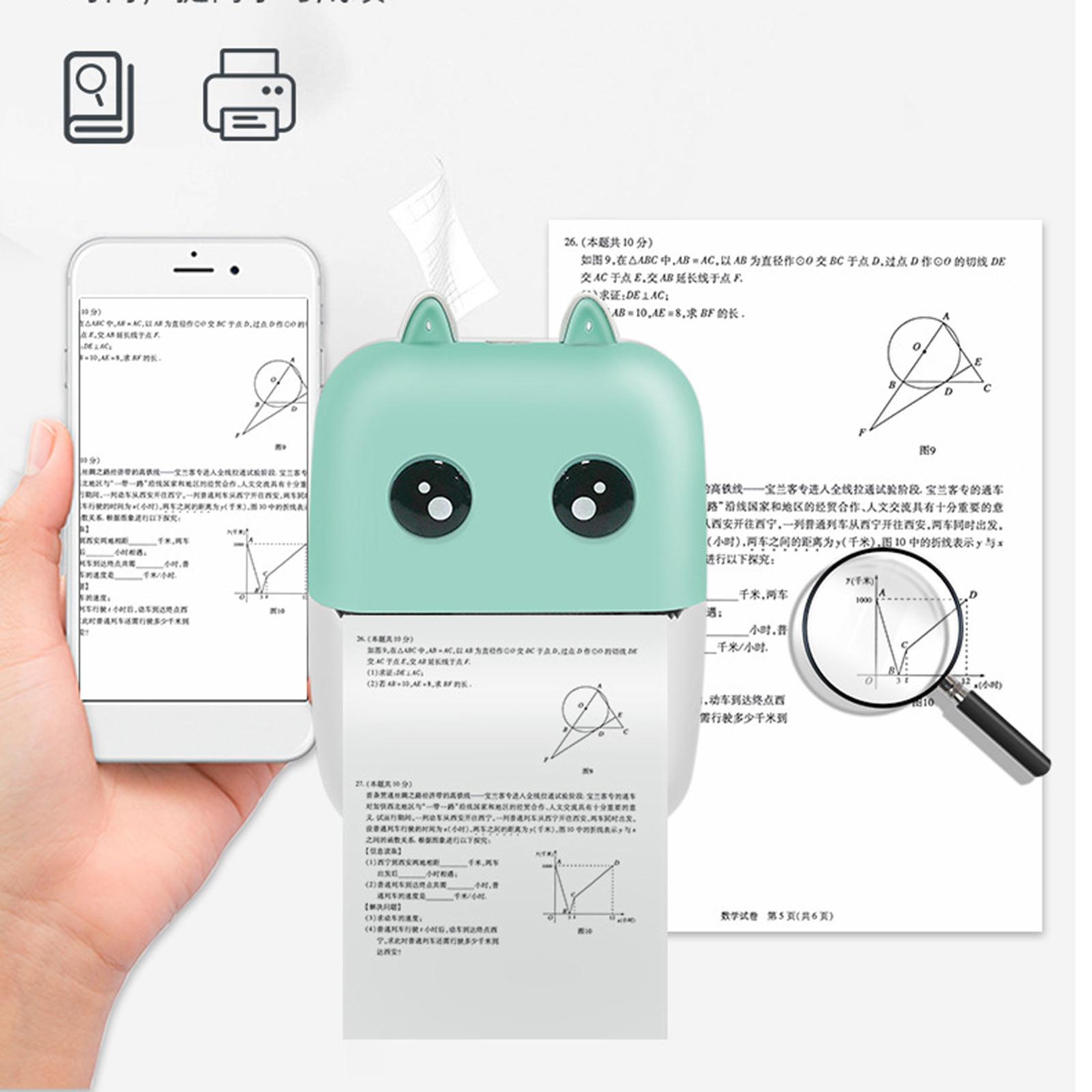 Mini Pocket Thermal Printer USB Cable Bluetooth for Mobile Phone Label
