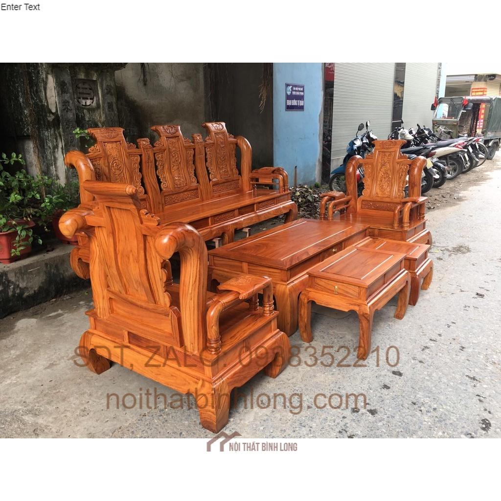 Bàn ghế tần thuỷ hoàng gỗ gõ đỏ cột 12, cột liền, yếm liền, mặt bàn là ván liền.