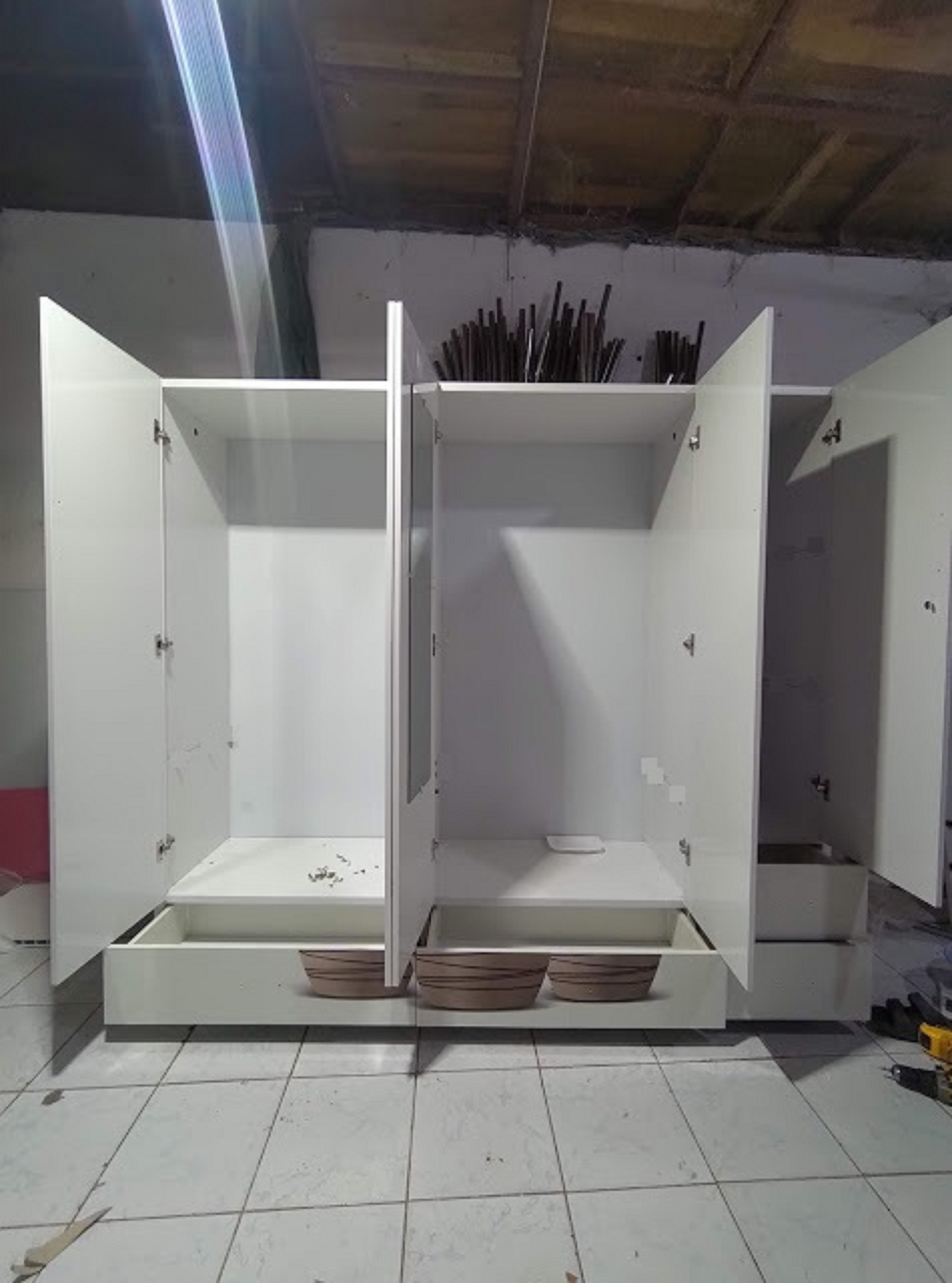 Tủ Nhựa Đài Loan 5 Cánh In 3D 309