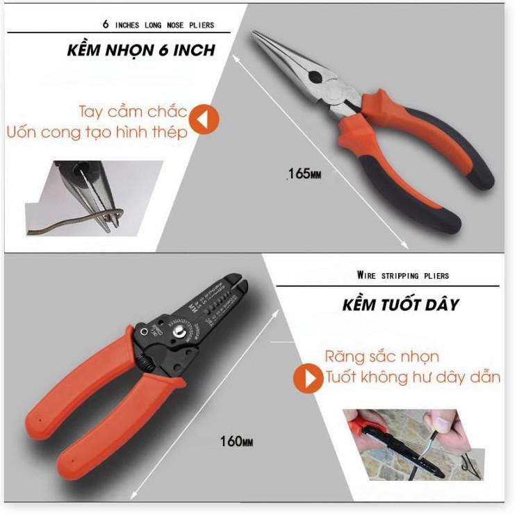 Bộ dụng cụ sửa chữa nhà cửa 102 chi tiết thép không gỉ cực bền