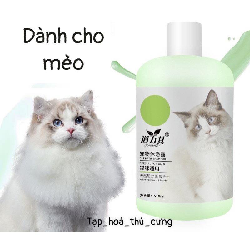 Sữa tắm cho chó Dorrikey 510ml poodle, lông trắng, lông tối màu - Sữa tắm chó mèo 