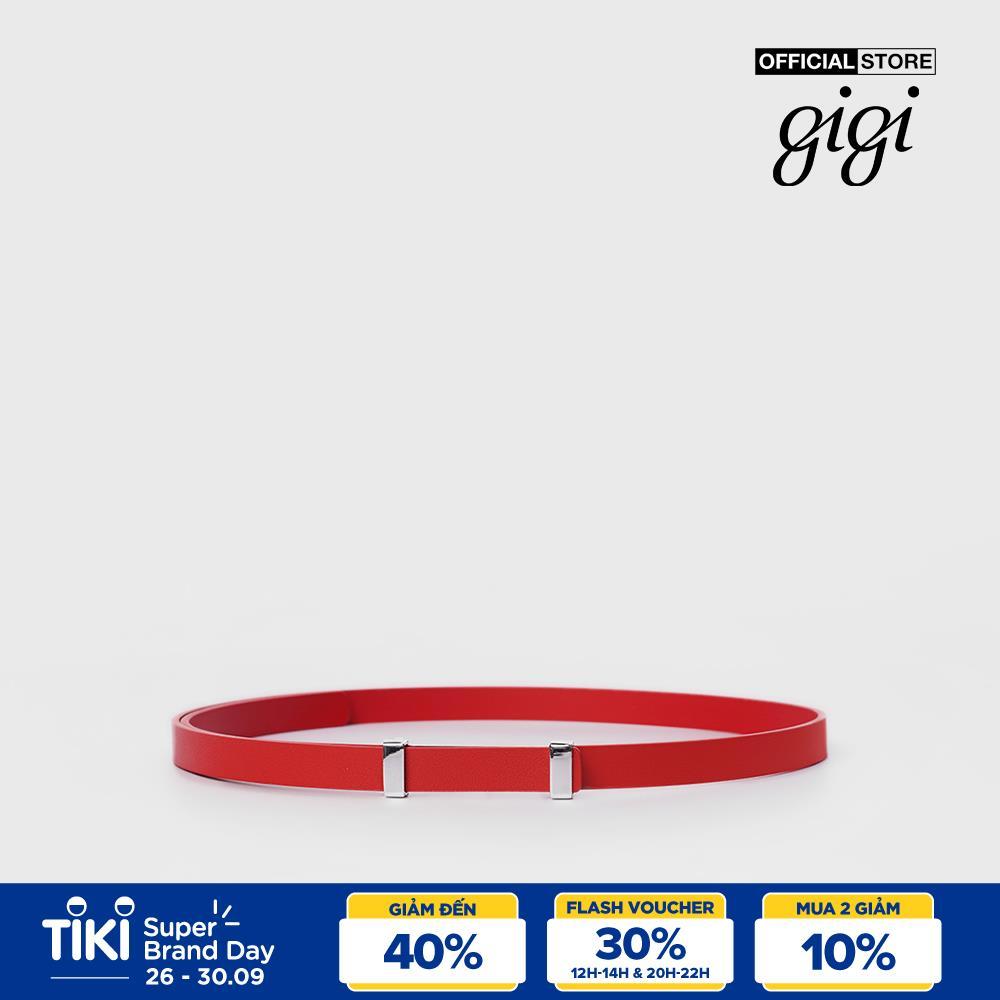 GIGI - Thắt lưng nữ bản nhỏ khóa kim loại Double Bar G5301B212803