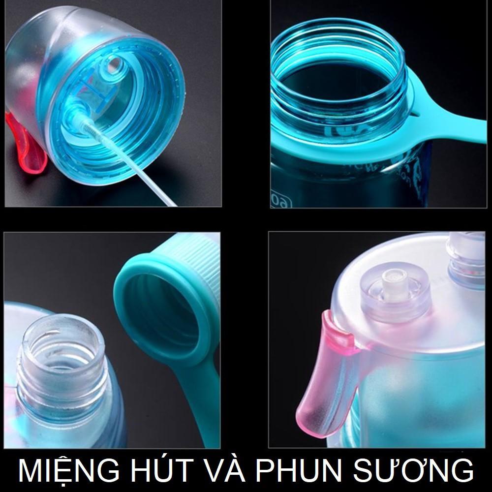 Bình Nước Phun Sương, bình nước Thể Thao Năng Động, chất liệu an toàn-không độc hại