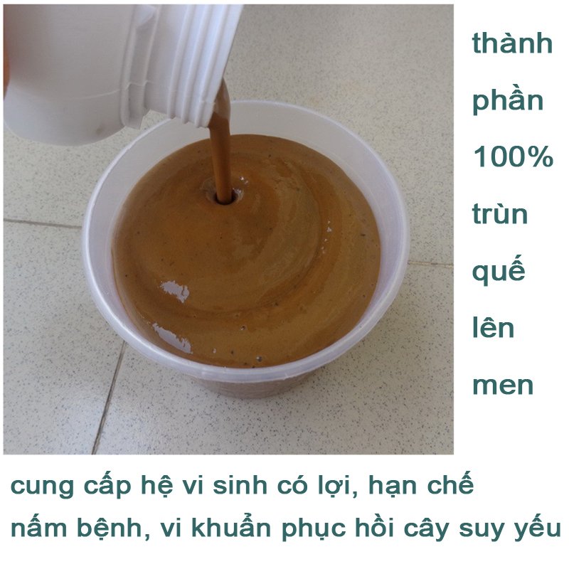 1 Lít - Dịch trùn quế chính hãng DHgold cô đặc, Đầy đủ đa,trung,vi lượng, đầy đủ chất cho cây -76129