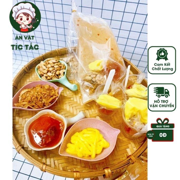 Bánh Tráng Dẻo Ớt Chấm Sốt Bơ Me Tíc Tắc