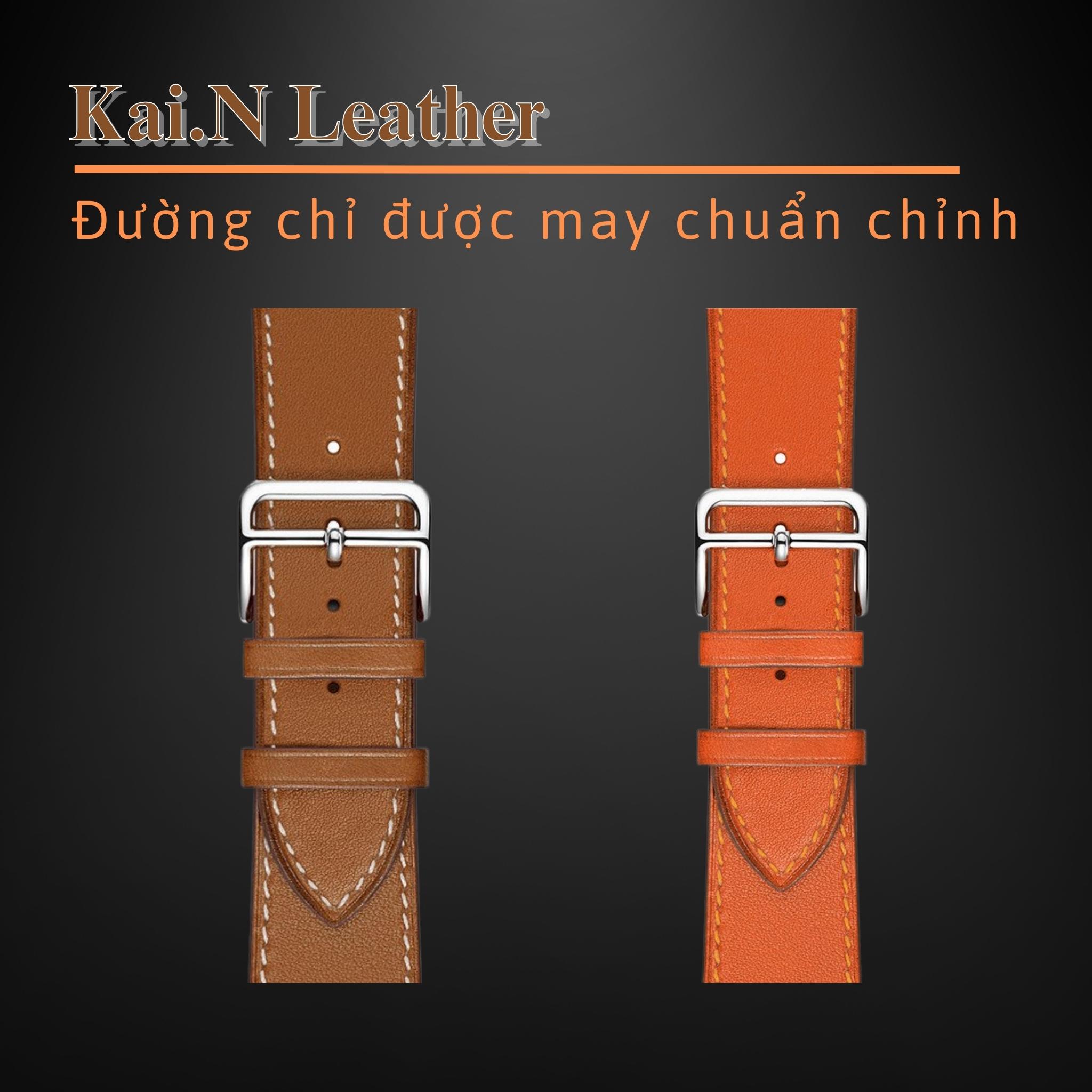 Dây Da Classic Sang Chảnh Kai.N Leather Dành Cho Apple Watch Series 1,2,3,4,5,6,7,SE - Hàng Chính Hãng