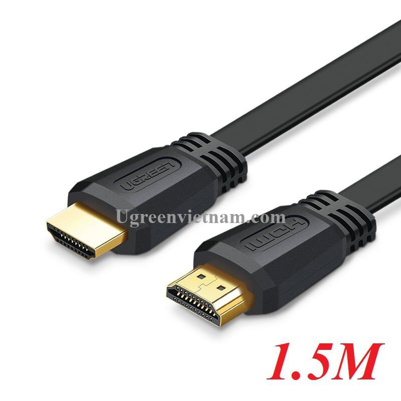 Cáp HDMI 2.0 Dây Dẹt Siêu Mỏng Dài 1M5 Ugreen 50819 - Hàng Chính Hãng