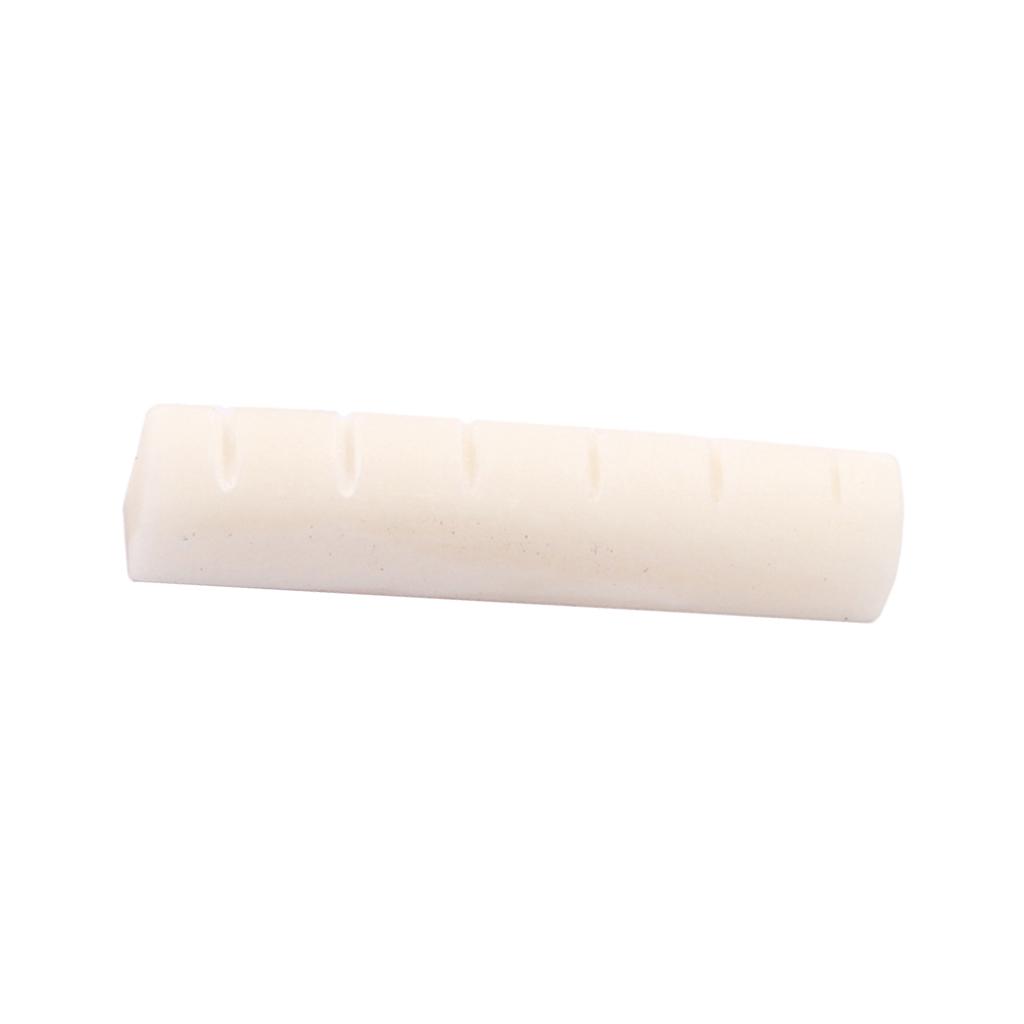 Durable Blank Buffalo Bone Guitar Nut Musical Instrument Parts for Acoustic Guitar 43x9x6mm
