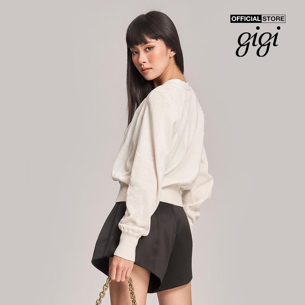 GIGI - Áo khoác cardigan nữ cổ V tay dài bo gấu G1302K222721