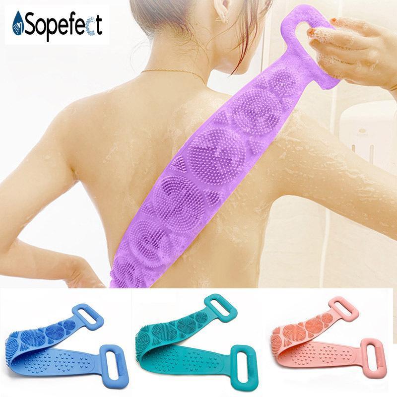 Dây Tắm Chà Lưng 2 mặt Bằng Silicone mẫu mới