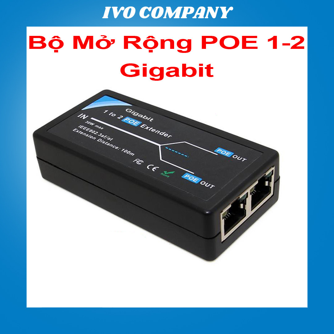 Bộ Mở Rộng POE 2 Cổng Gigabit