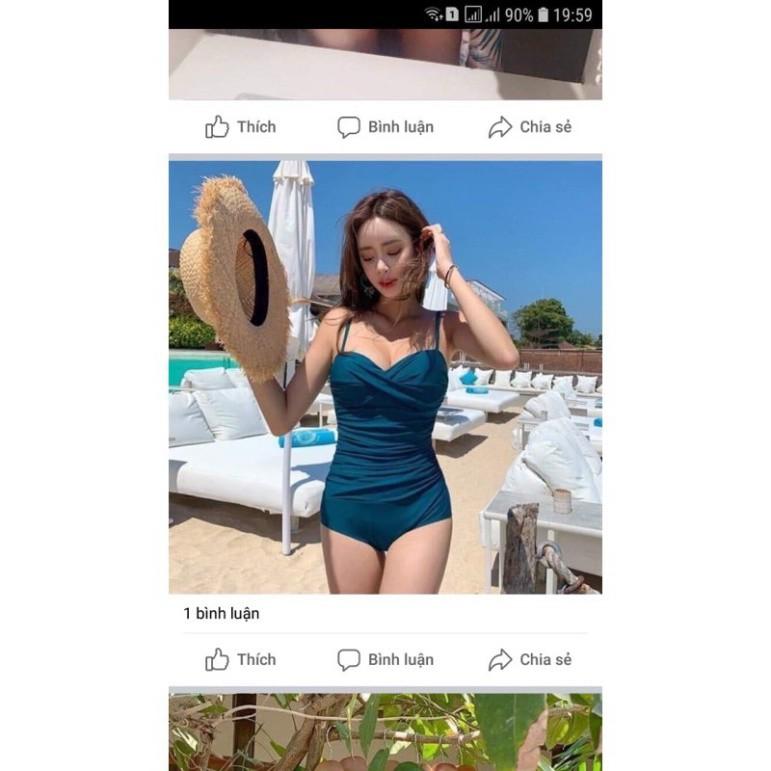Bikini liền mảnh nâng ngực nhúng che bụng