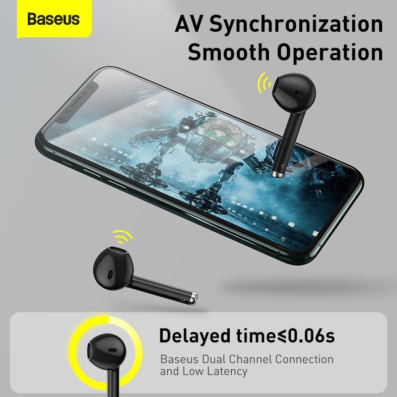 Tai nghe Bluetooth không dây Baseus Encok True Wireless Earphones W04/W04 Pro ( New Model 2022 ) (Hàng chính hãng)